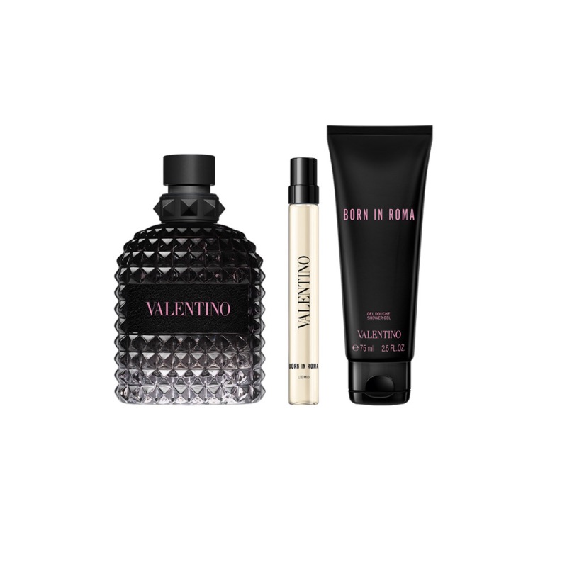Valentino Born in Roma Uomo Eau De Toilette 100ml & 10ml + Shower Gel 75ml Giftset Valentino Born in Roma Uomo Eau De Toilette 100ml & 10ml + Shower Gel 75ml Giftset
