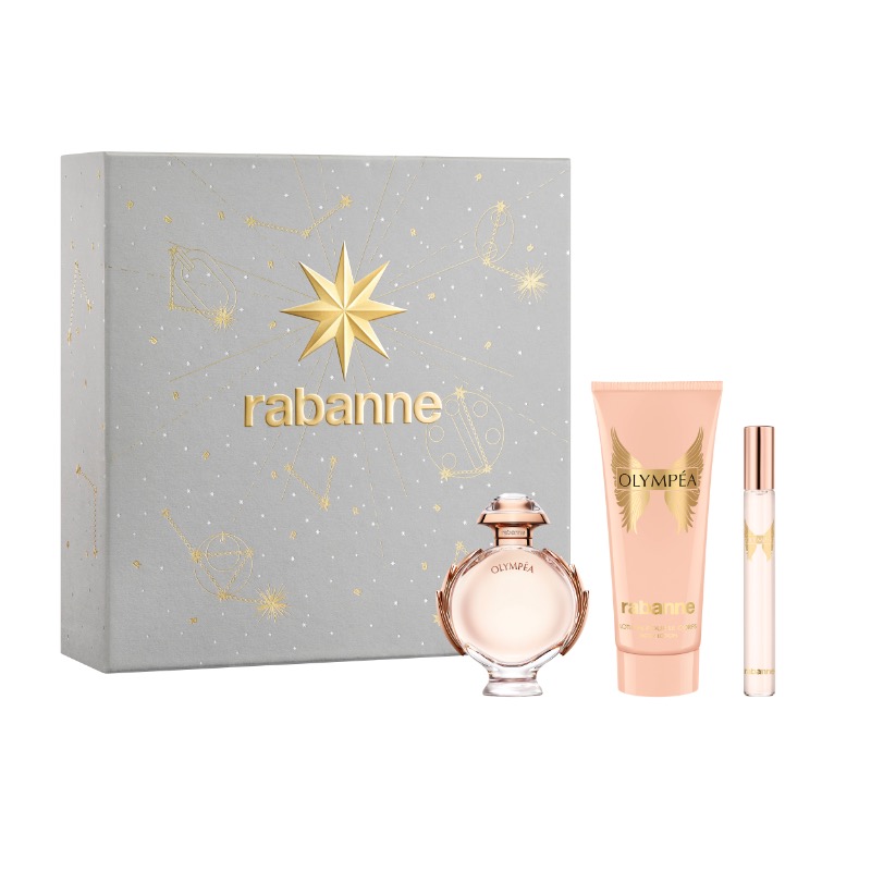 RABANNE OLYMPÉA 50ML & BODY LOTION 100ML & TRAVEL SPRAY 10ML GIFT SET