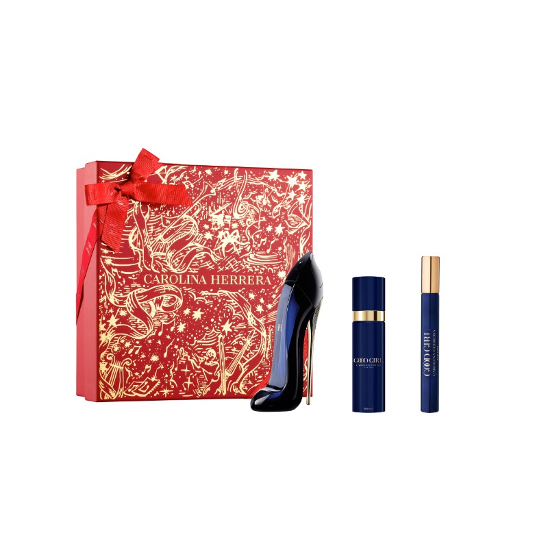 Carolina Herrera Good Girl 50ml Eau de Parfum, 100ml Body Mist and 10ml Megaspritzer Set