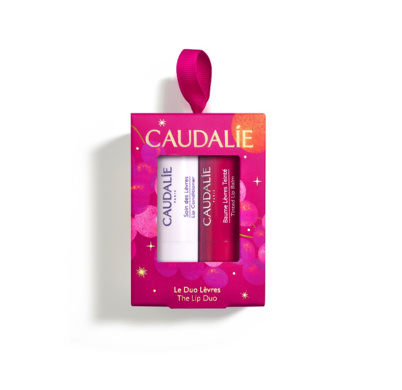 Caudalie The Lip Duo Gift Set Xmas 2026 - Lip Conditioner 4.5G & Tinted Lip Balm 4.5G